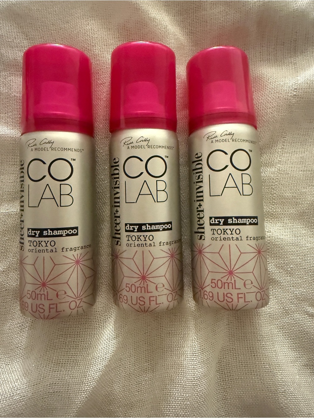 COLAB Dry Shampoo Tokyo Oriental Fragrance Travel Size Lot of 3 | 50ml New